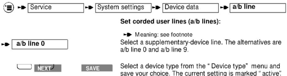 SIEMENS Gigaset 2060 - Setting the device type - 1