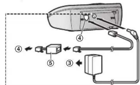 Diagram showing cable routing and component assembly with numbered parts for identification