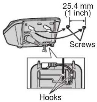 25.4 mm (1 inch) Screws Hooks