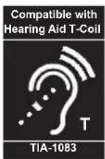 PANASONIC KX-TG6872 - Compliance with TIA-1083 standard: - 1