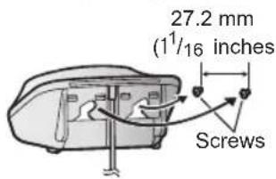 27.2 mm (1½ inches) Screws