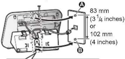 83 mm (3 1/4 inches) or 102 mm (4 inches)