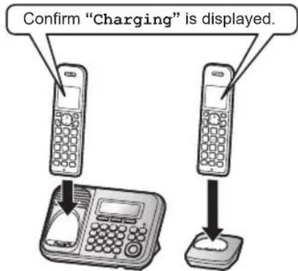 Confirm "Charging" is displayed.