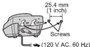 25.4 mm (1 inch) Screws (120 V AC, 60 Hz)