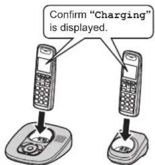 Confirm "Charging" is displayed.