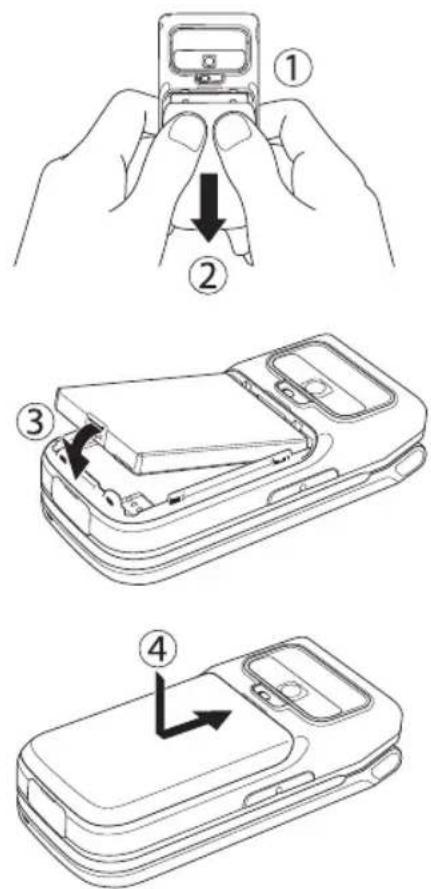 TOSHIBA TX62 - Inserting & Removing the Battery Pack - 1