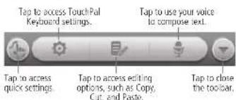 ZTE Illustra Z788G - Using the toolbar - 1