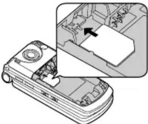 PANASONIC EB-MX7 - Inserting the SIM card - 1