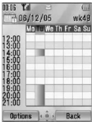 PANASONIC EB-MX7 - Calendar view - 2