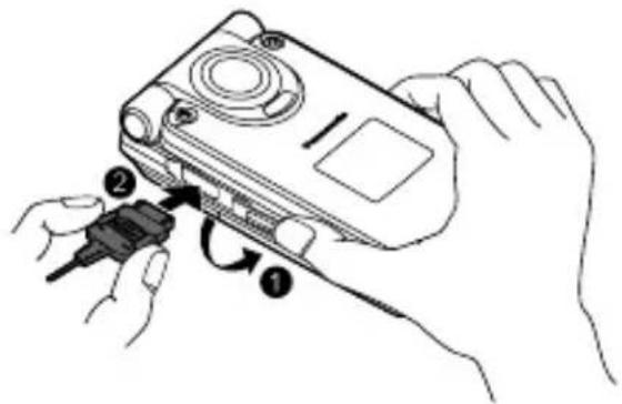 PANASONIC EB-MX7 - Charging the battery - 1