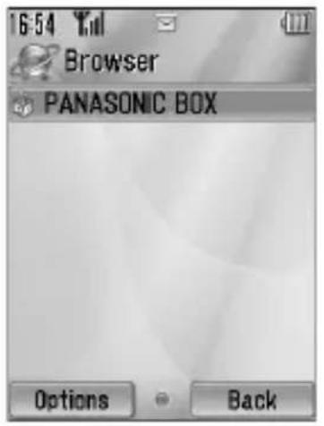 PANASONIC EB-MX7 - Main menu > Browser - 1