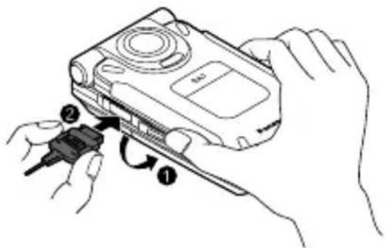 PANASONIC EB-SA7 - Charging the battery - 1