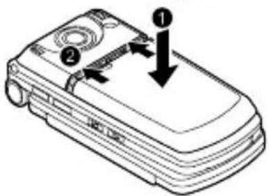 PANASONIC EB-SA7 - Inserting the battery - 2