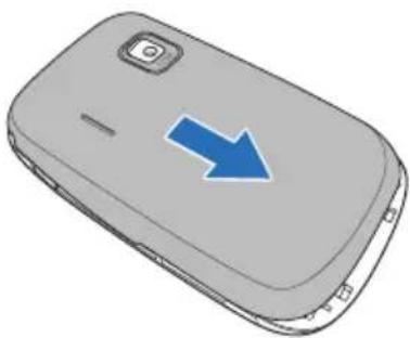 O2 XDA Zest - To install a SIM card and battery: - 4