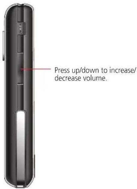 Press up/down to increase/ decrease volume.