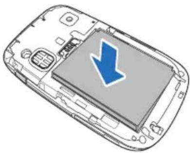 O2 XDA Zest - To install a SIM card and battery: - 3