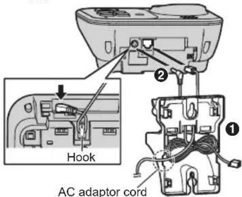 Hook AC adaptor cord