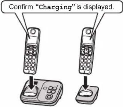 Confirm "Charging" is displayed.