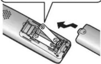 PANASONIC KX-TG365SK - Battery installation - 2