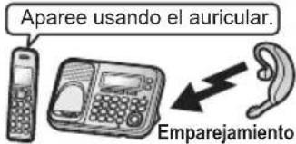 Aparee usando el auricular. Emparejamiento