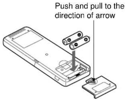 Push and pull to the direction of arrow