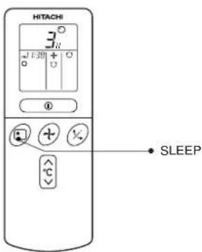 HITACHI RAC-350GA - HOW TO SET THE SLEEP TIMER - 1