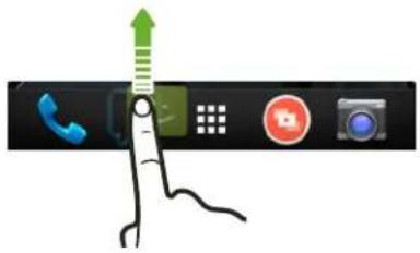HTC Desire 516c Dual sim - Personalizing the launch bar - 1