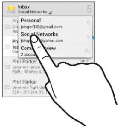 Inbox Social Networks Ph Personal JSinger330@gmail.com Em Test Social Networks jsinger@yahoo.com Ph Coma Review 10 Don 2 accounts Phil Parker Jan 21 Jerome's return EWR - SEA Feb 4, Phil Parker Jerome's flight del SEA - JFK Jan. 31, 7