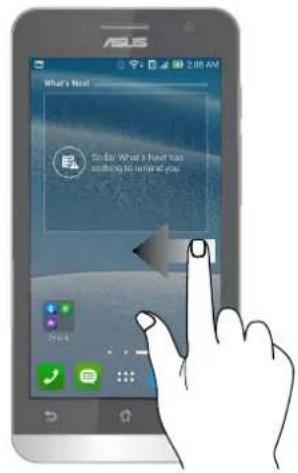 ASUS ZenFone C - Moving through pages or screens - 1