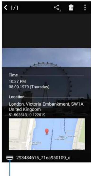 ASUS ZenFone C - Viewing the photo location - 1