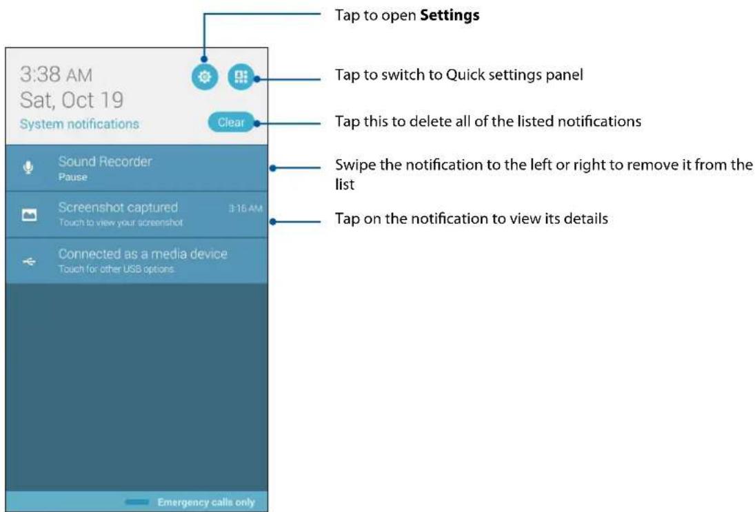 ASUS ZenFone C - System notifications - 1