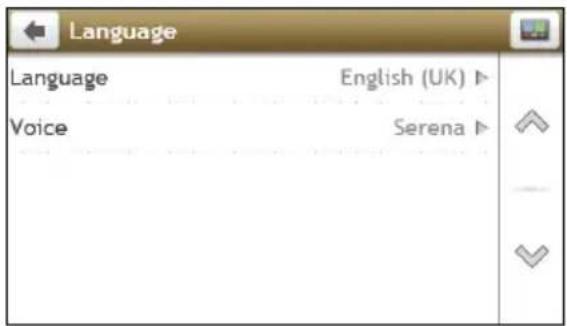 Language Language English (UK) Voice Serena