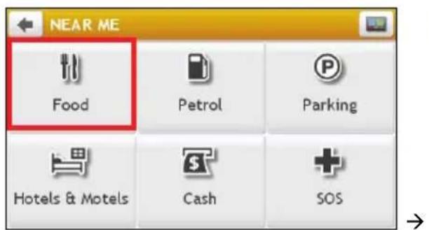NEAR ME Food Petrol Parking Hotels & Motels Cash SOS