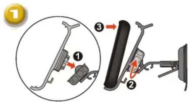 Diagram illustrating a mechanical assembly with numbered components and directional arrows indicating motion or force.