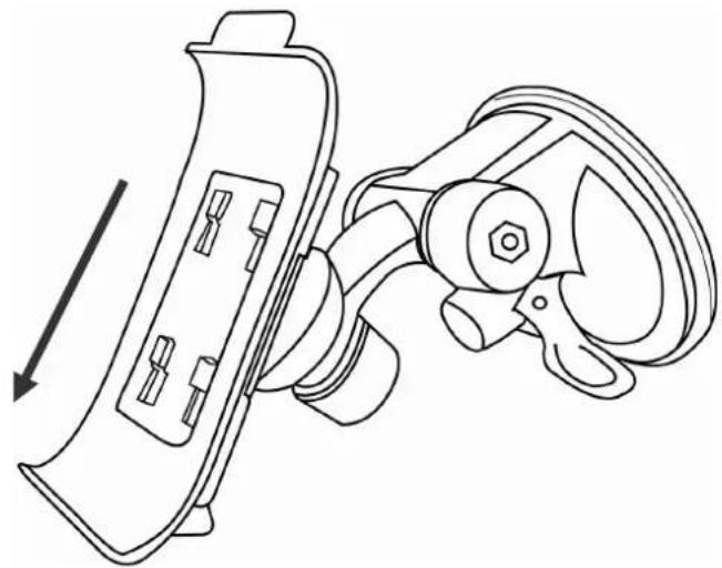 HOLUX GPSmile 6561 - Install bracket - 1