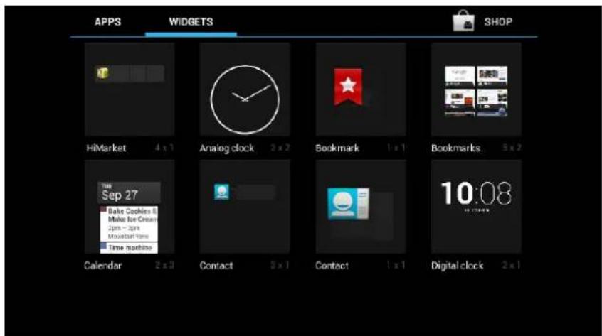 HOLUX GPSmile 6561 - Using Widgets - 1