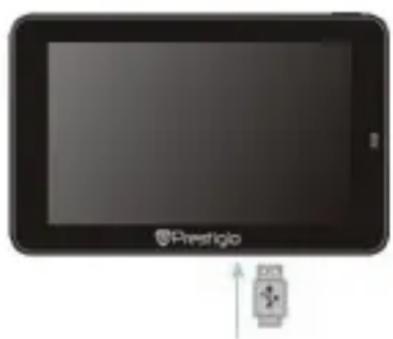 PRESTIGIO GeoVision 4766 Navitel - Connecting to External USB Device (Charging) - 1