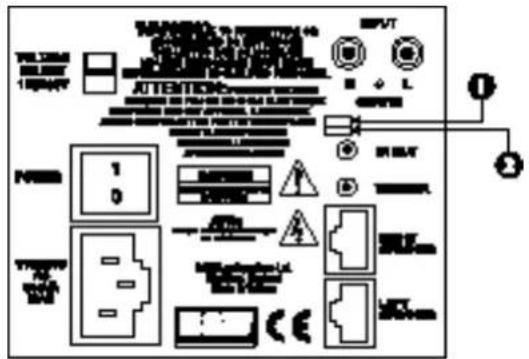 Diagram of electronic circuit board layout with labeled components and connections