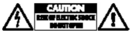 CAUTION RED OR ELECTRIC SHOCK DEPARTICUM