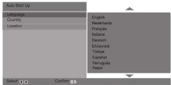 SONY Bravia KDL-20B4030E - 4: Selecting the language, country/region and location - 2