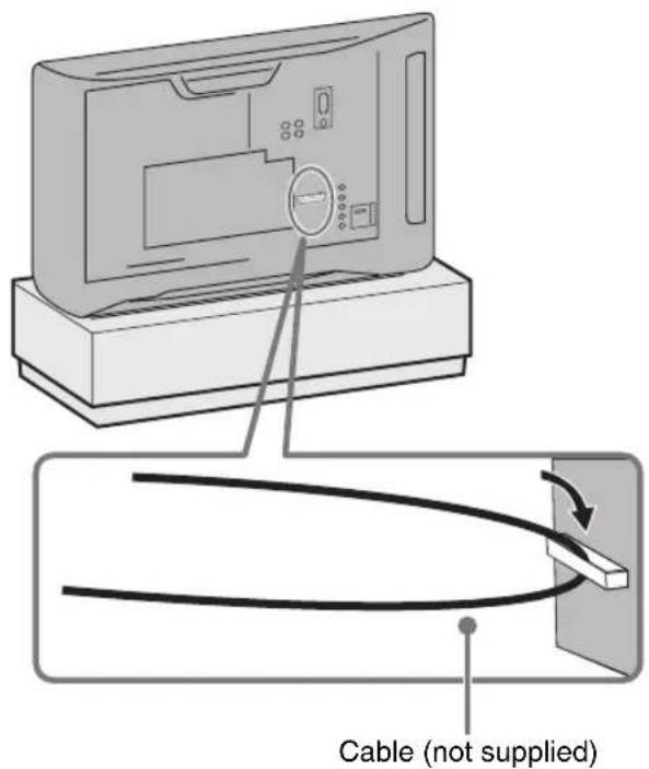 SONY Bravia KDL-20B4030E - 3: Preventing the TV from toppling over - 1