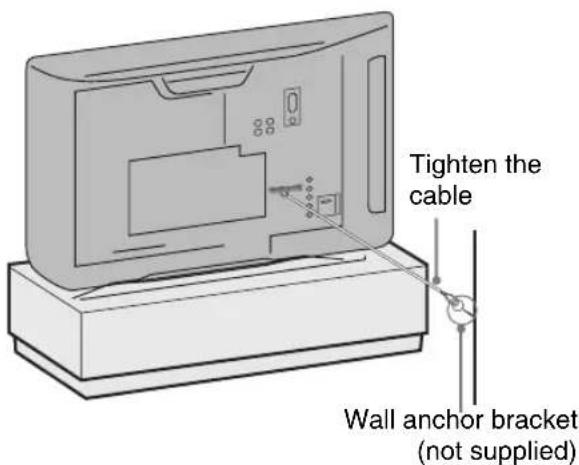 SONY Bravia KDL-20B4030E - 3: Preventing the TV from toppling over - 2