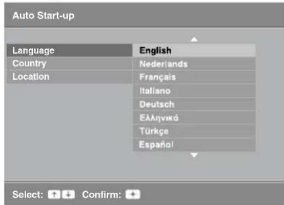 SONY Bravia KDL-37P5600K - 6: Selecting the language, country/region and location - 3