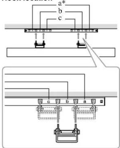 SONY Bravia KDL-37P5600K - Screw and Hook locations diagram/table - 3