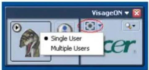 ACER Aspire 9513 - Using the face tracking feature - 1