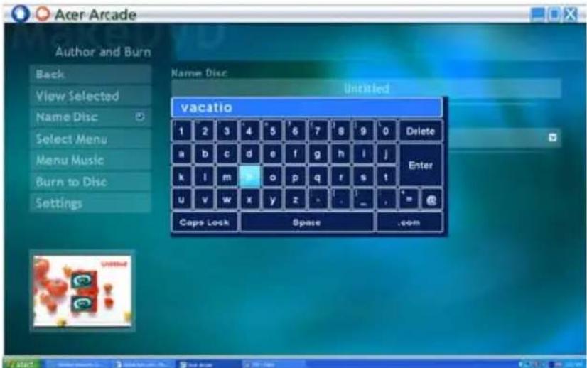 ACER Aspire 9513 - Virtual keyboard - 1