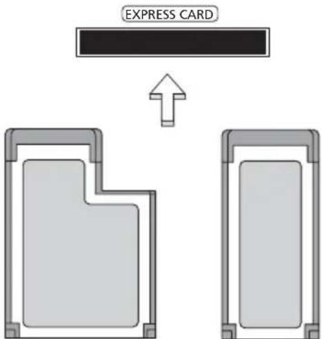 ACER Aspire 9513 - Inserting an ExpressCard - 1