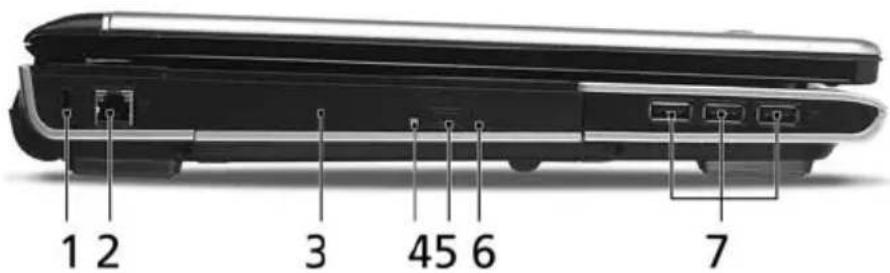 ACER Aspire 9513 - Left view - 1