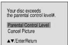 TOSHIBA MD24F51 - If the DVD disc has been designed to temporarily cancel the Rating level, the screen which follows the "Reading" screen will change, depending on which disc is played. If you select "YES" with the ENTER key, "Your disc exceeds the parental control level#." screen will then appear. - 2