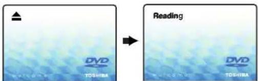 Reading DVD TOSHIBA